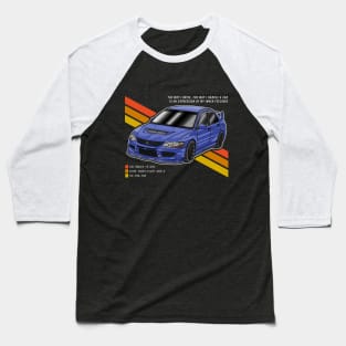 Mitsubishi Lancer Evolution Baseball T-Shirt